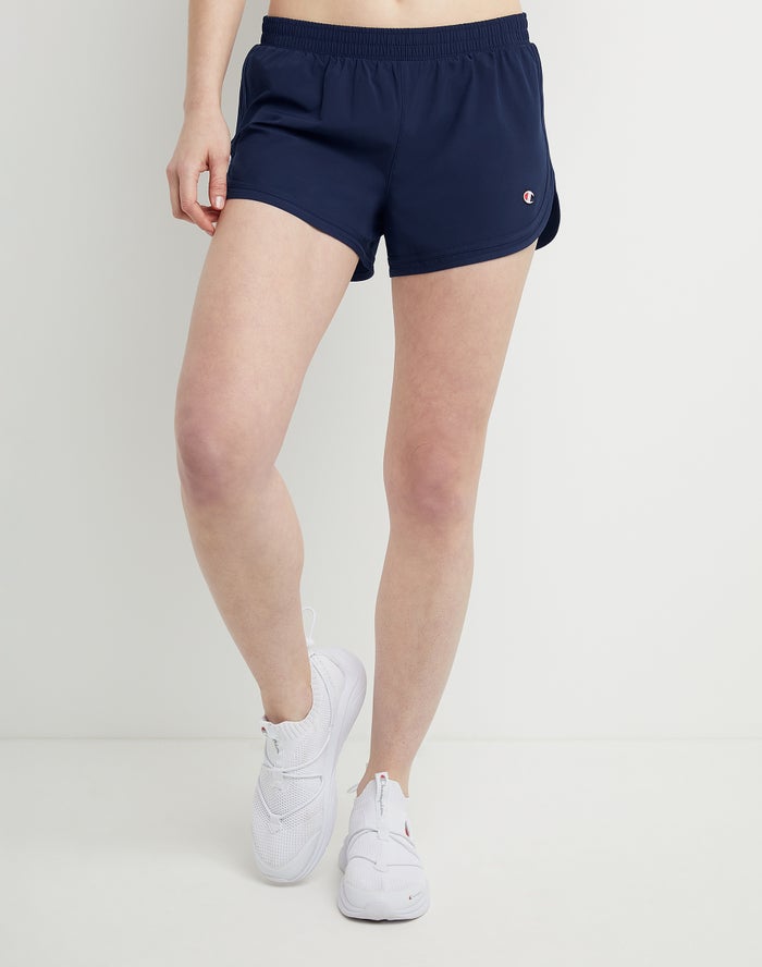 Champion Varsity 3.5 Inseam Kadın Şort Lacivert ( DZPFMY796 )